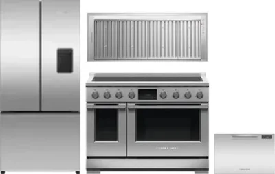 4 Piece Package Includes Refrigerator, Range, Hood And Dishwasher